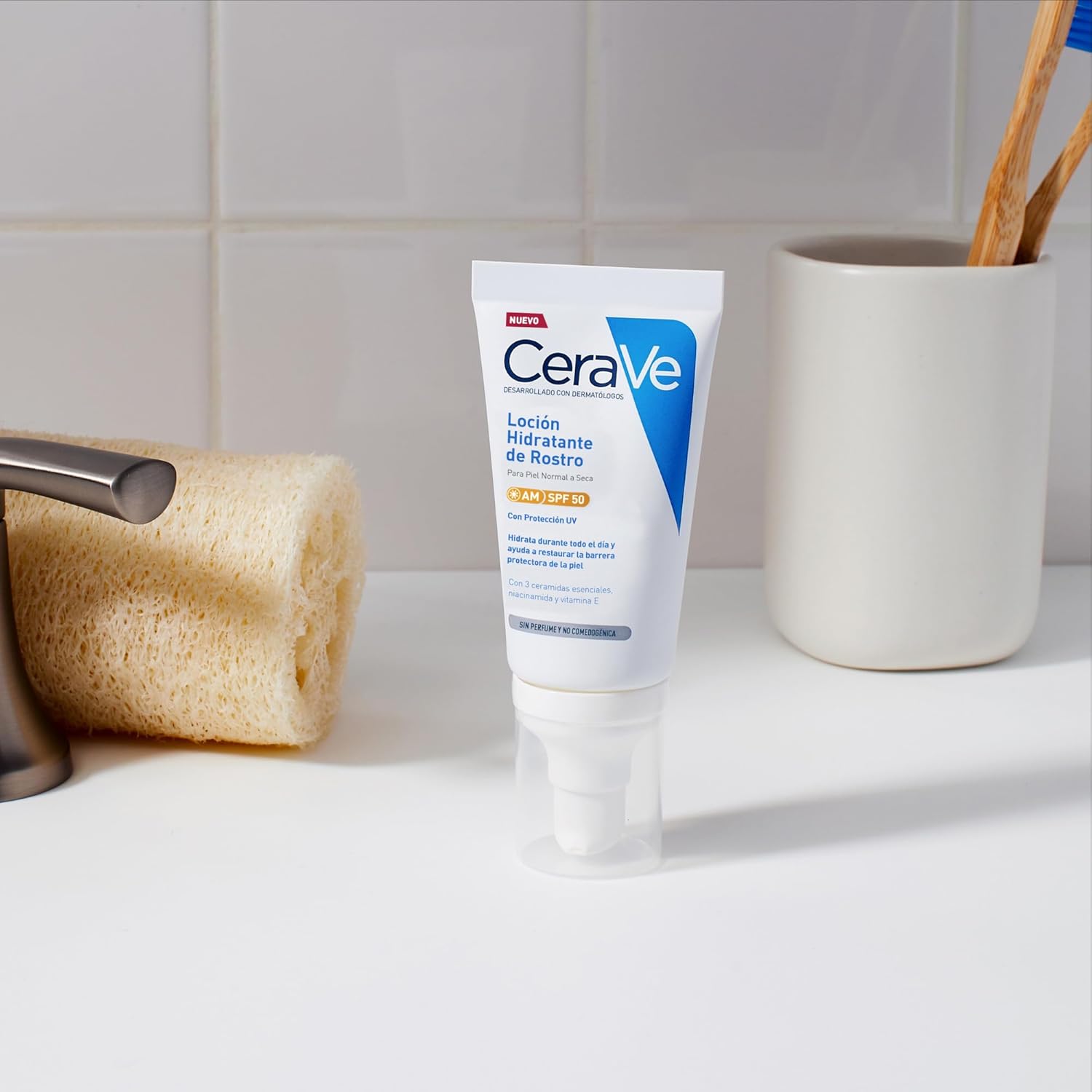 Thumbnail 8 de CeraVe Loción Hidratante Facial SPF 50 🌞 Para Piel Normal a Seca