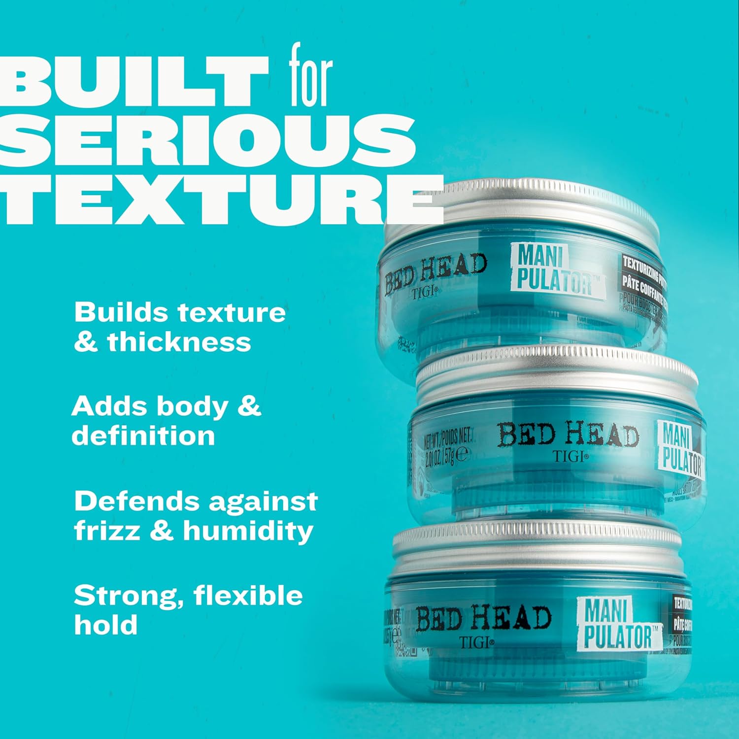 Detalle de Bed Head by TIGI Manipulator Texturpaste – stark halt, natürliche Optik (57 g)