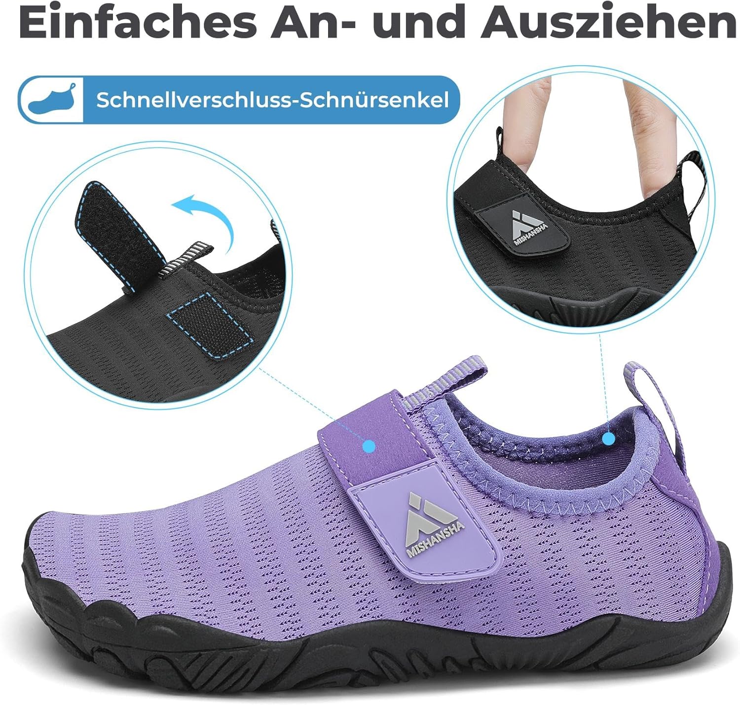 Thumbnail 3 de Mishansha Kinder Badeschuhe – Schnell trocknend, rutschfest, Gr. 24–35