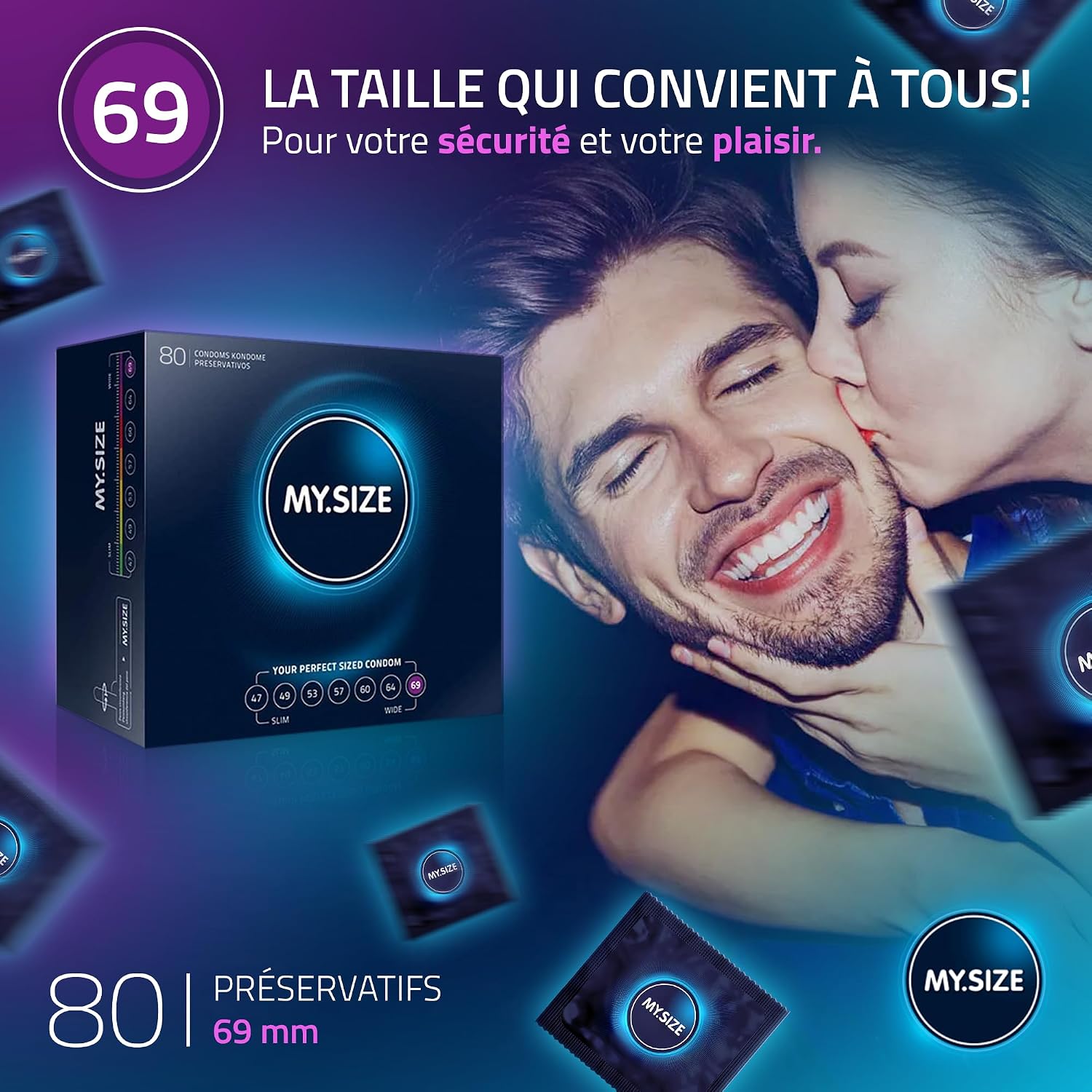 Thumbnail 1 de MY.SIZE Classic préservatifs 69 mm ⚙