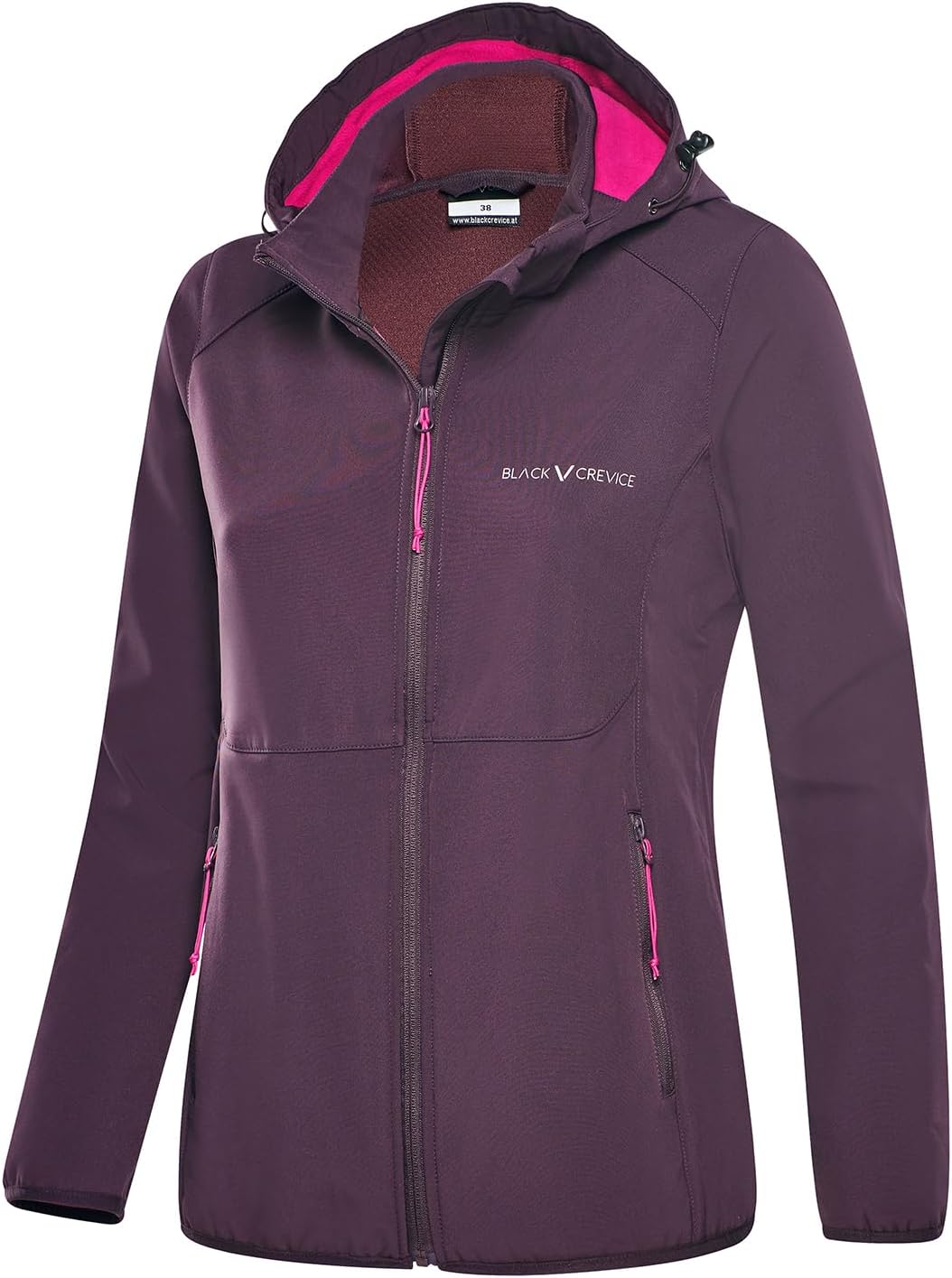 Detalle de Black Crevice Damen Softshell Giacca Softshell Donna – Comfort e Protezione per Outdoor e Daily