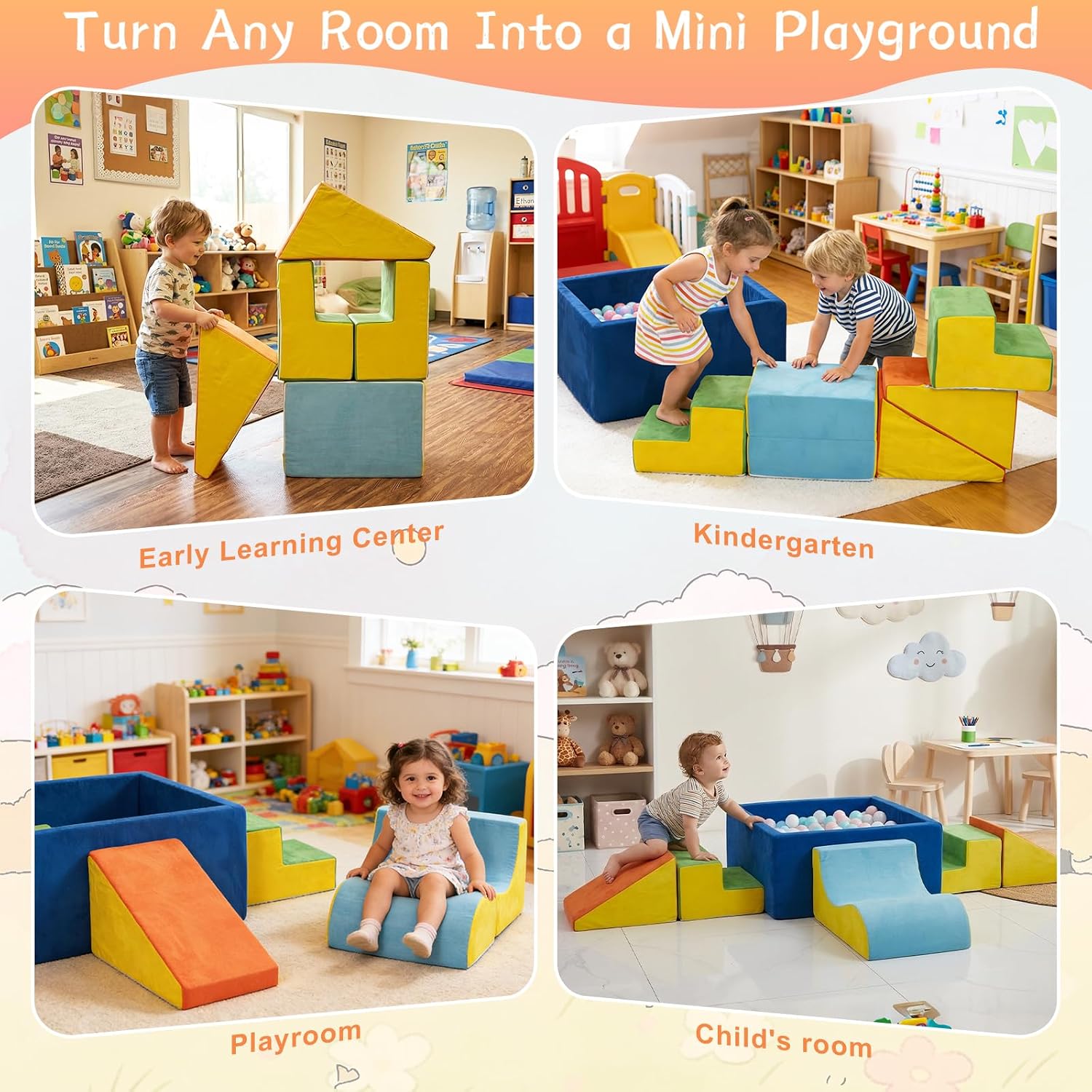 Thumbnail 6 de STAOLENE Soft Foam Climbing Blocks 6PCS