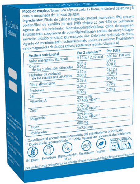 Thumbnail 1 de Devicare Lit-Control pH Balance 60 cápsulas 💊