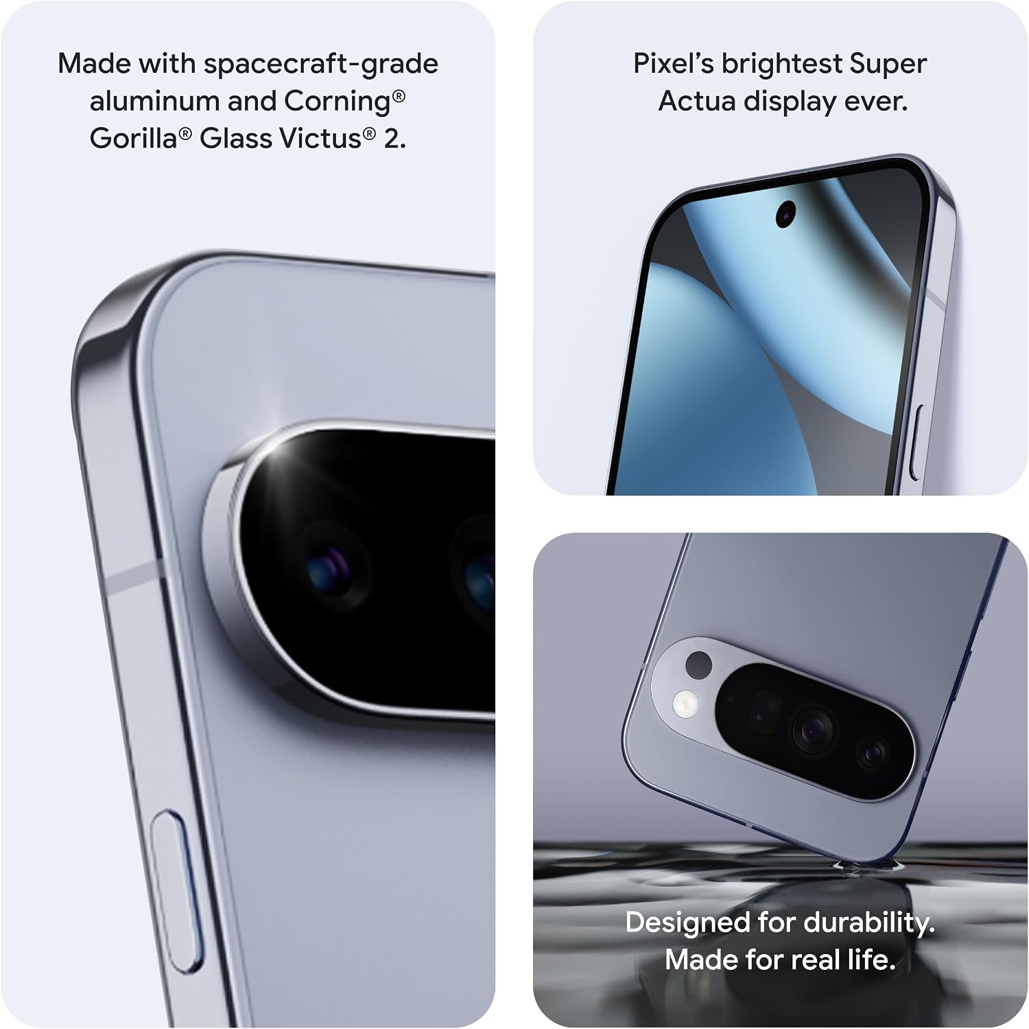 Detalle de Google Pixel 10 Pro Unlocked Smartphone, 128 GB, Obsidian, 6.3-Inch Display