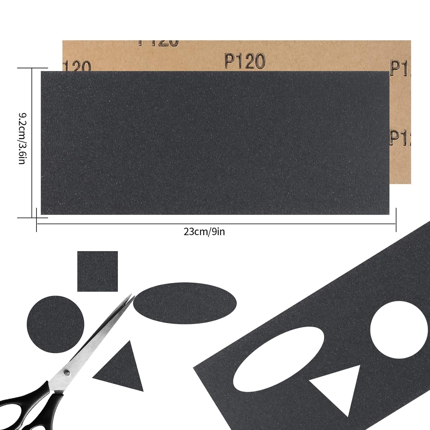 Thumbnail 2 de Tomoyuki Schleifpapier-Set 25 Blatt Körnung 120 Nass & Trocken – 230 x 93 mm, vielseitig einsetzbar