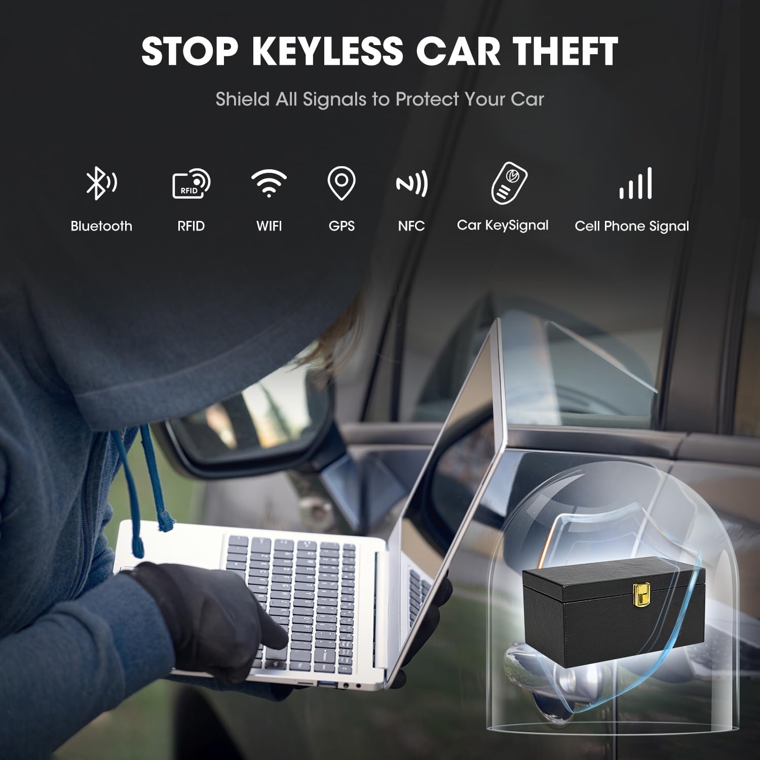 Thumbnail 2 de RealPlus Extra Large Faraday Box with RFID Card 2