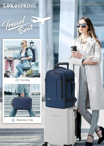 Thumbnail 1 de Lekespring Mochila de cabina para avión 40x20x25 (Ryanair) con 6 cubos de embalaje, 20L