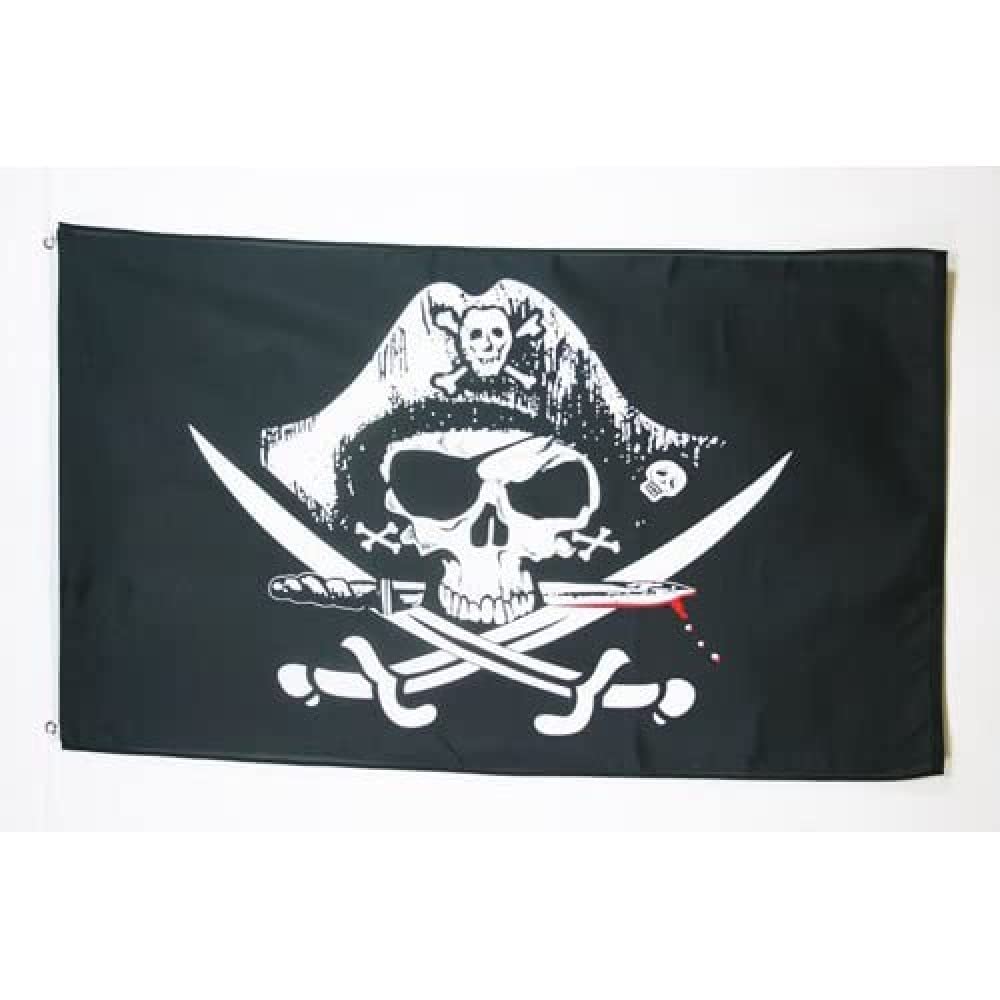 Thumbnail 3 de AZ FLAG X_769 piratenvlag 90 x 60 cm van 100D-polyester met 2 oogjes