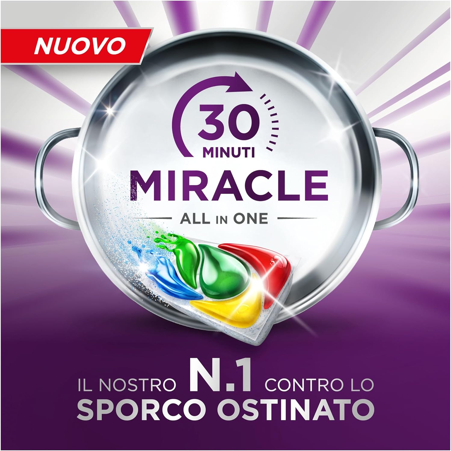 Thumbnail 3 de Detersivo lavastoviglie Fairy 30 minuti Miracle