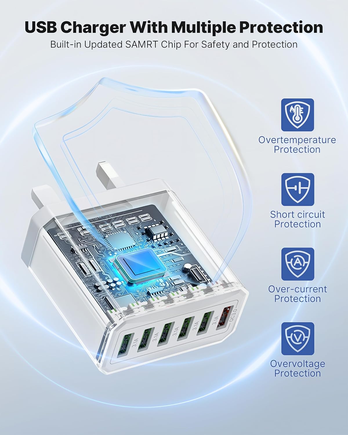 Thumbnail 3 de Tupneuf 6‑Port 33W USB Charger for iPhone & iPad