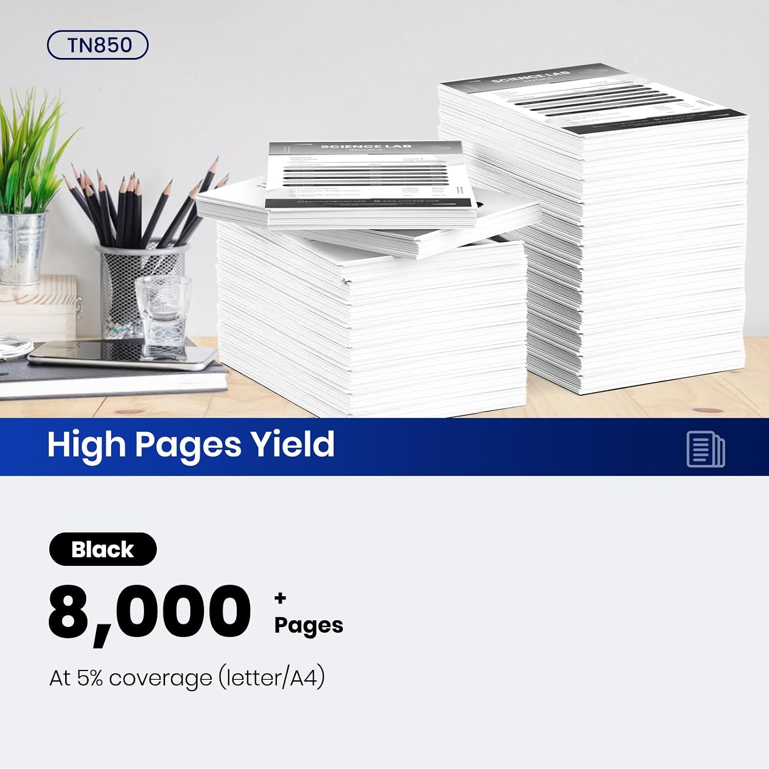 Thumbnail 2 de Topcolor Black Toner Cartridge TN850