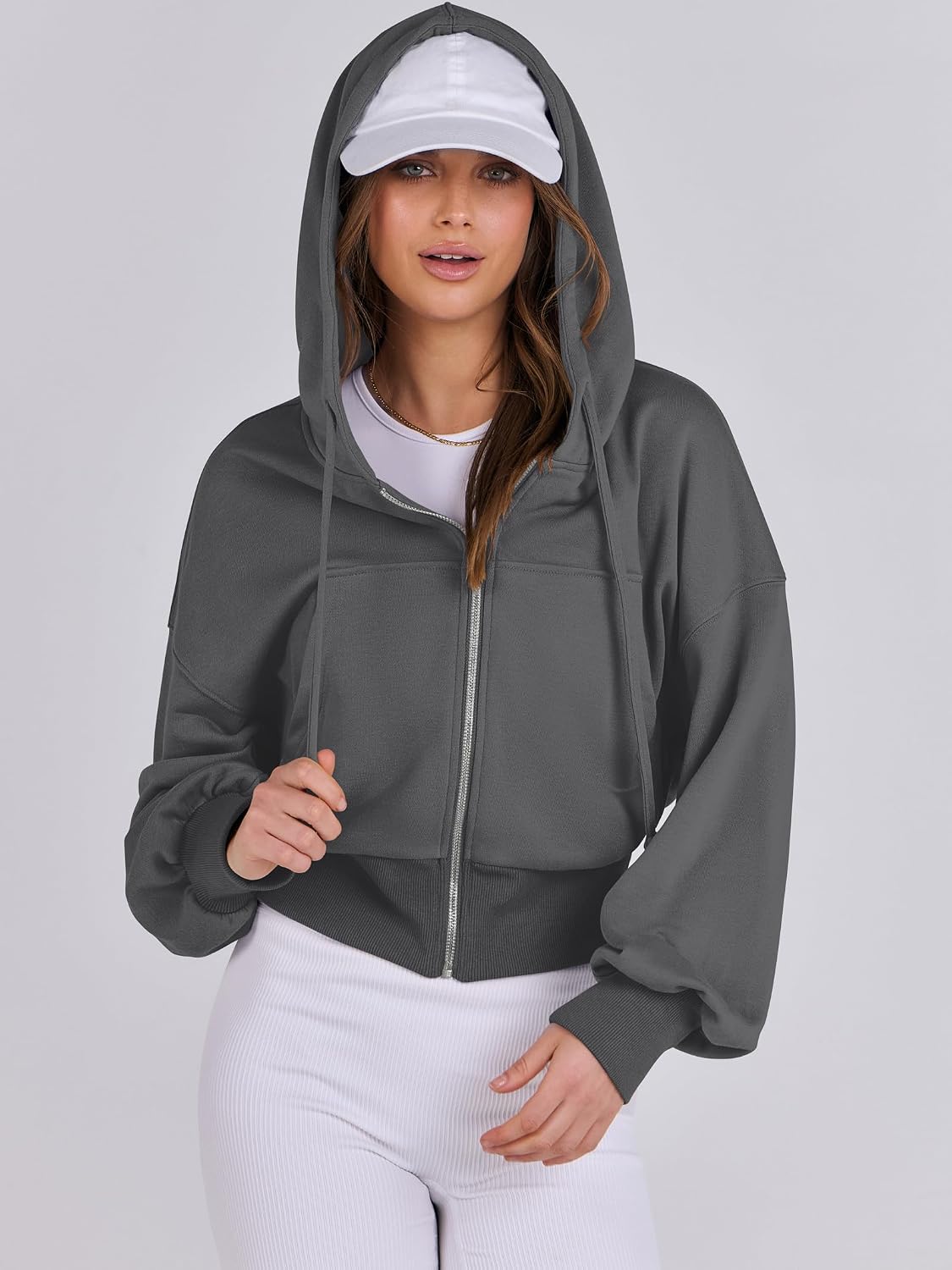 Detalle 2 de ANRABESS Women's Zip Hoodie
