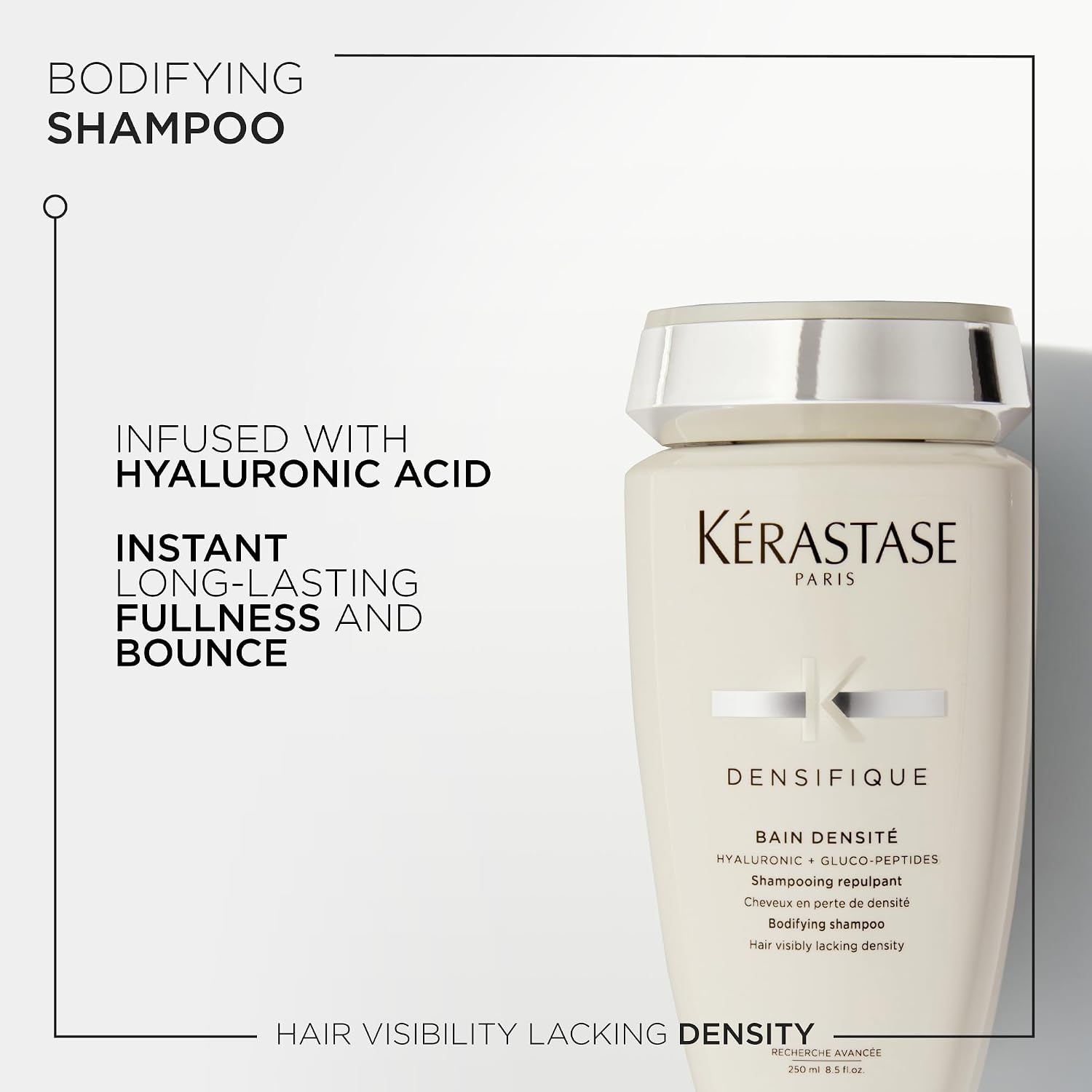 Detalle de Kérastase Densifique Femme Bain Densité Thickening & Volumising Shampoo (250ml) for Fine Hair