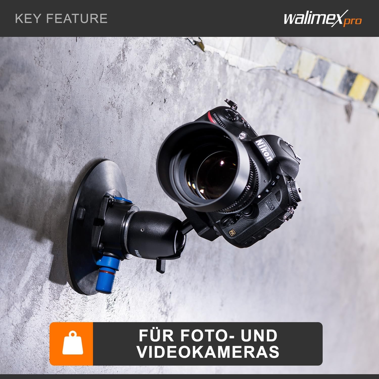 Thumbnail 2 de Walimex Pro Saugnapf-Stativ inkl. Kugelkopf für System- und DSLR-Kameras