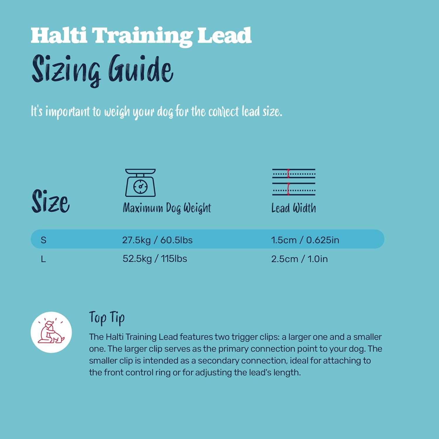 Detalle de Halti Training Lead tamaño L, negro: correa de adiestramiento versátil con doble enganche