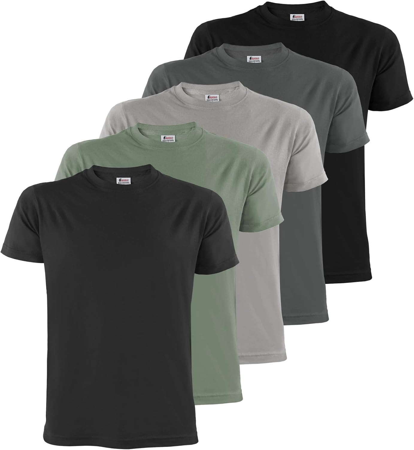 Detalle de ALPIDEX T-Shirt Magliette da Uomo 5 pezzi