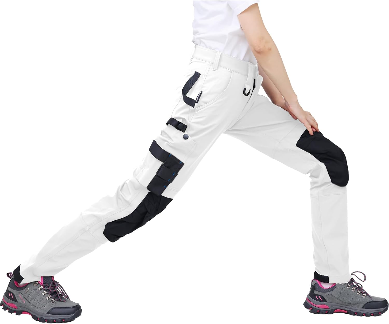 Detalle de WORK IDEA werkbroek voor dames, slim fit stretch met Cordura-stof