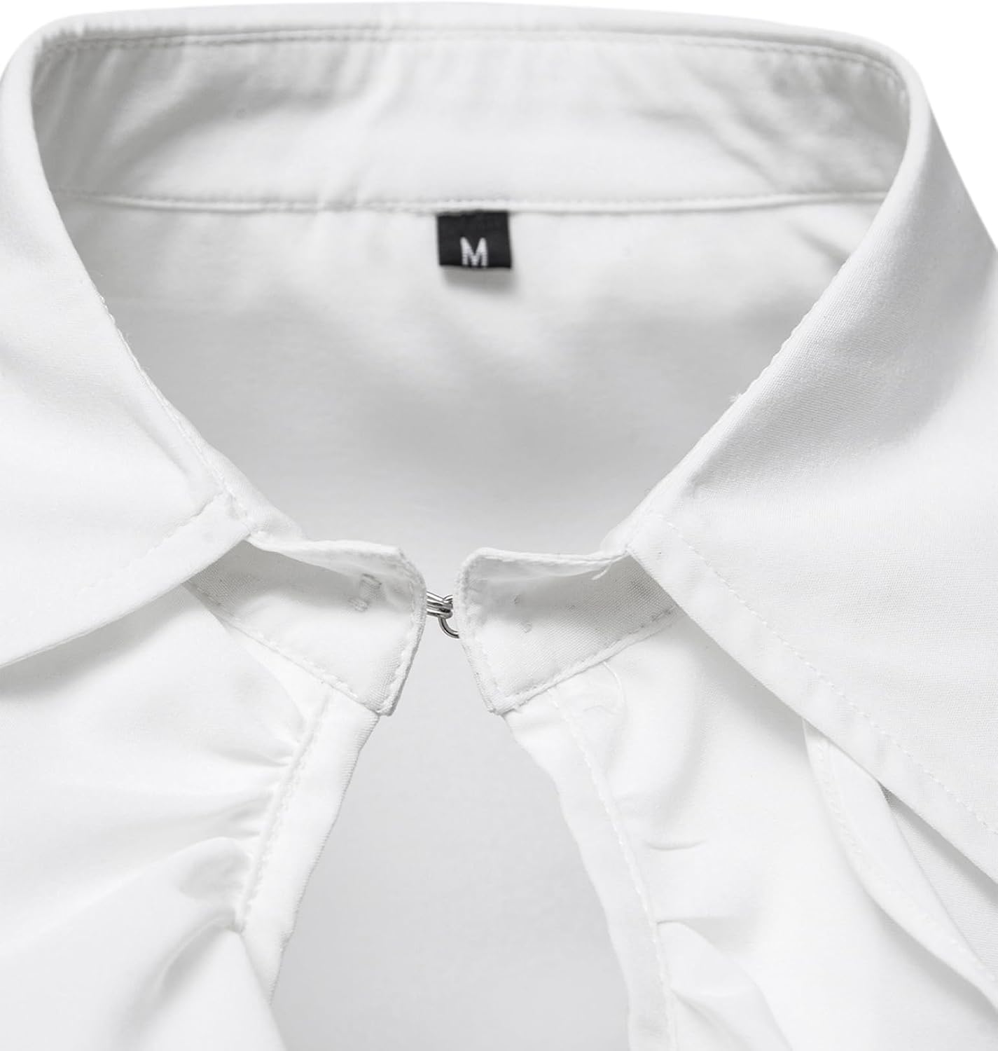 Thumbnail 3 de PARKLEES Men’s Renaissance Pirate Ruffled Shirt with Jabot Collar