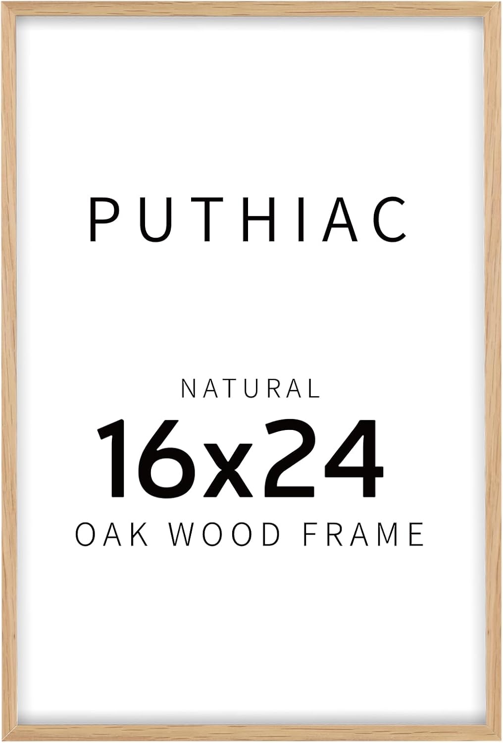 Detalle de puthiac P124-16#24-1 16x24 Solid Oak Picture Frame with Plexi Front