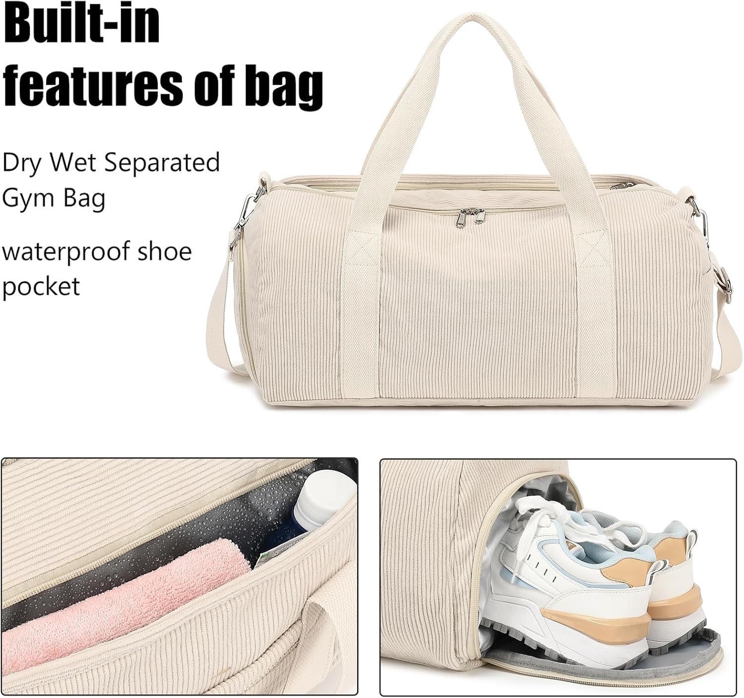 Detalle 2 de LOIDOU Sporttasche 24 l Beige