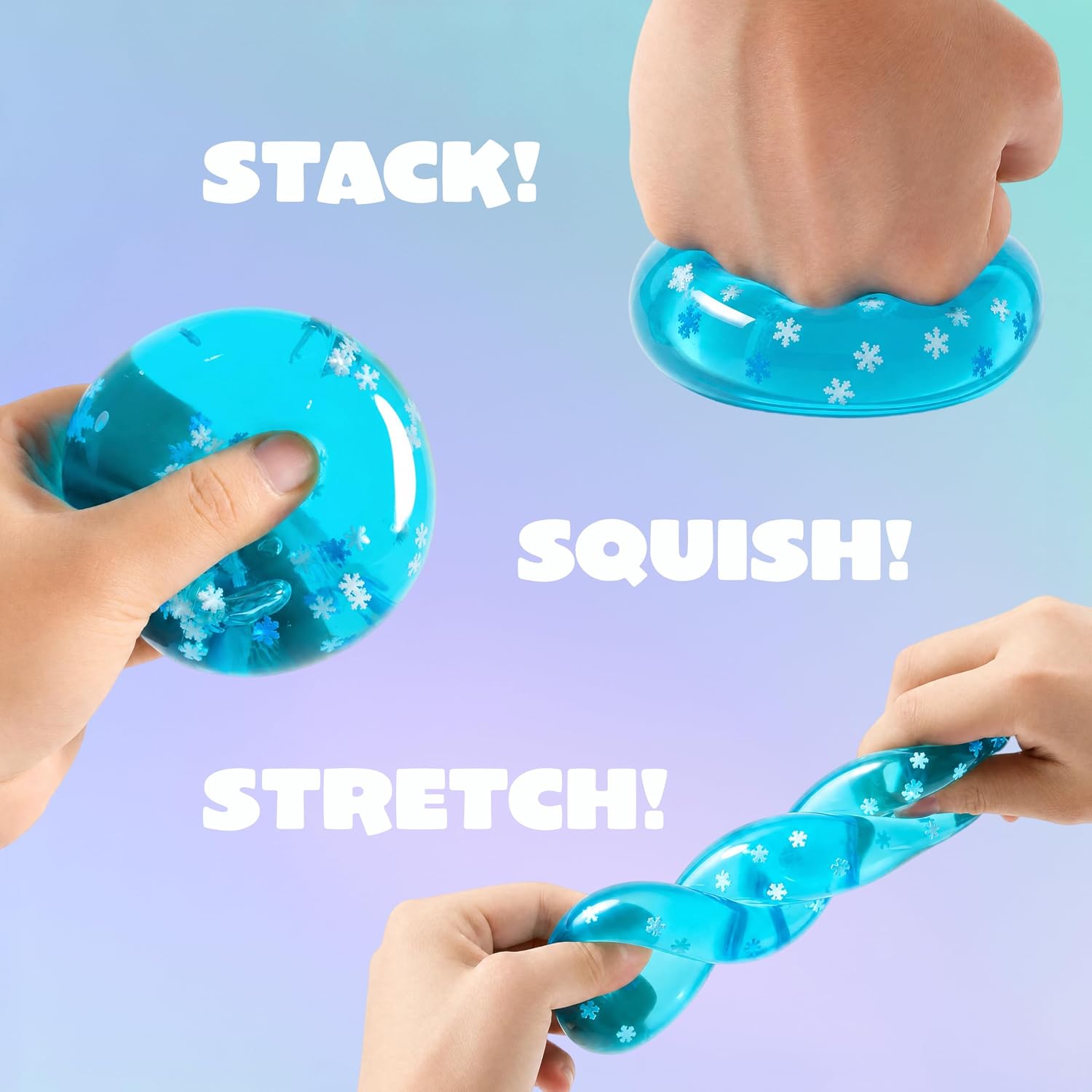 Detalle de JOYIN Squishy Stress Toy, 2.2-Inch Cube