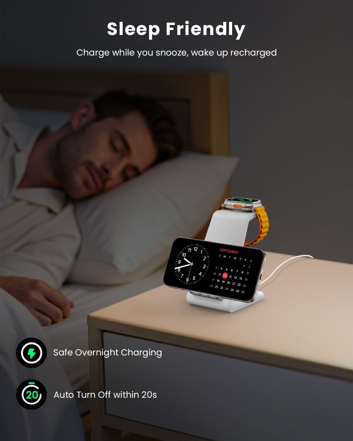 Thumbnail 6 de GEEKERA 3‑in‑1 Wireless Charger 10W