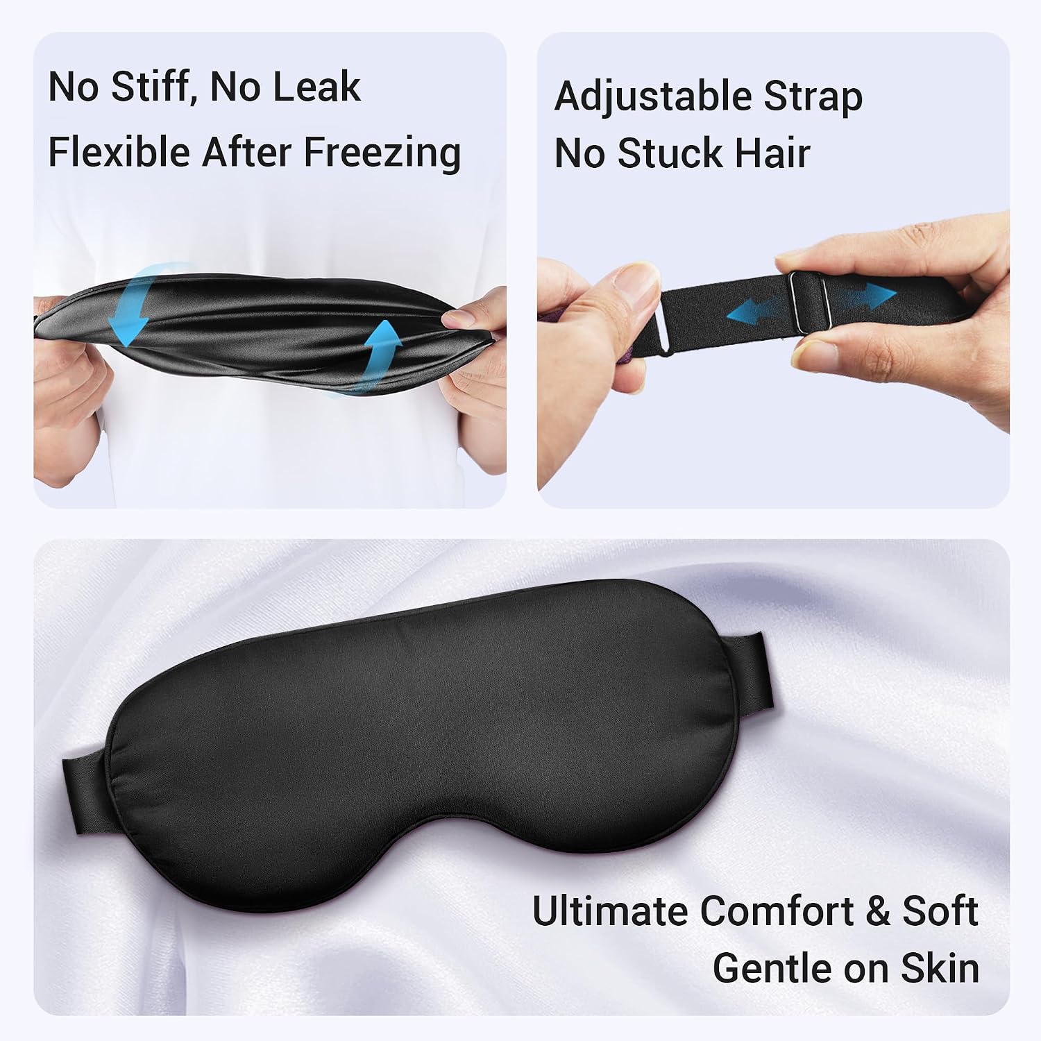 Detalle 2 de Cooling Eye Mask for Dark Circles & Puffiness (Cold Compress, Post-Surgery Relief) — FSA/HSA Eligible