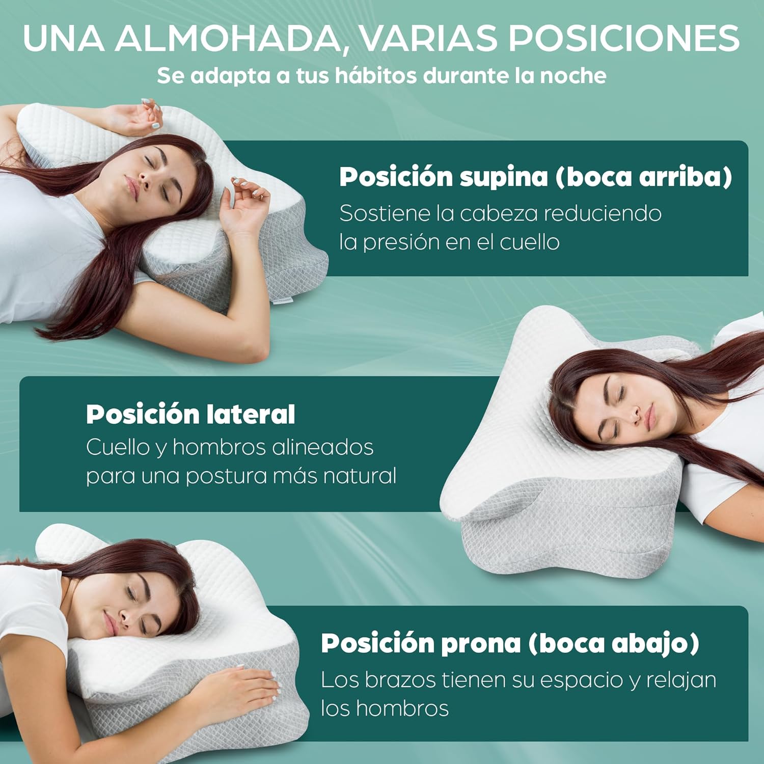 Thumbnail 4 de Flowen Almohada Cervical Espuma Memoria