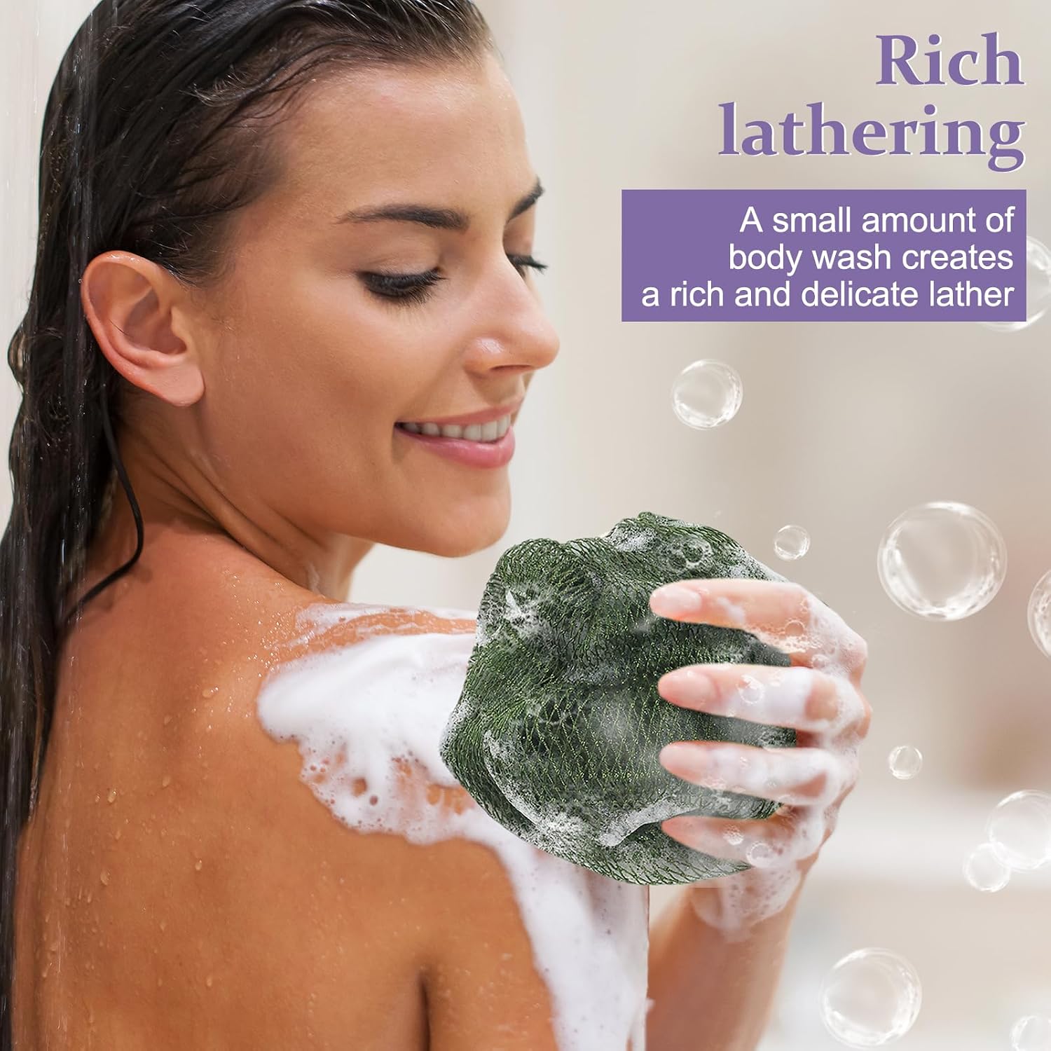 Thumbnail 6 de Starhot African Net Sponge with Knots: Exfoliating Back Scrubber, 110 cm, Colourfast in 30+ Shades