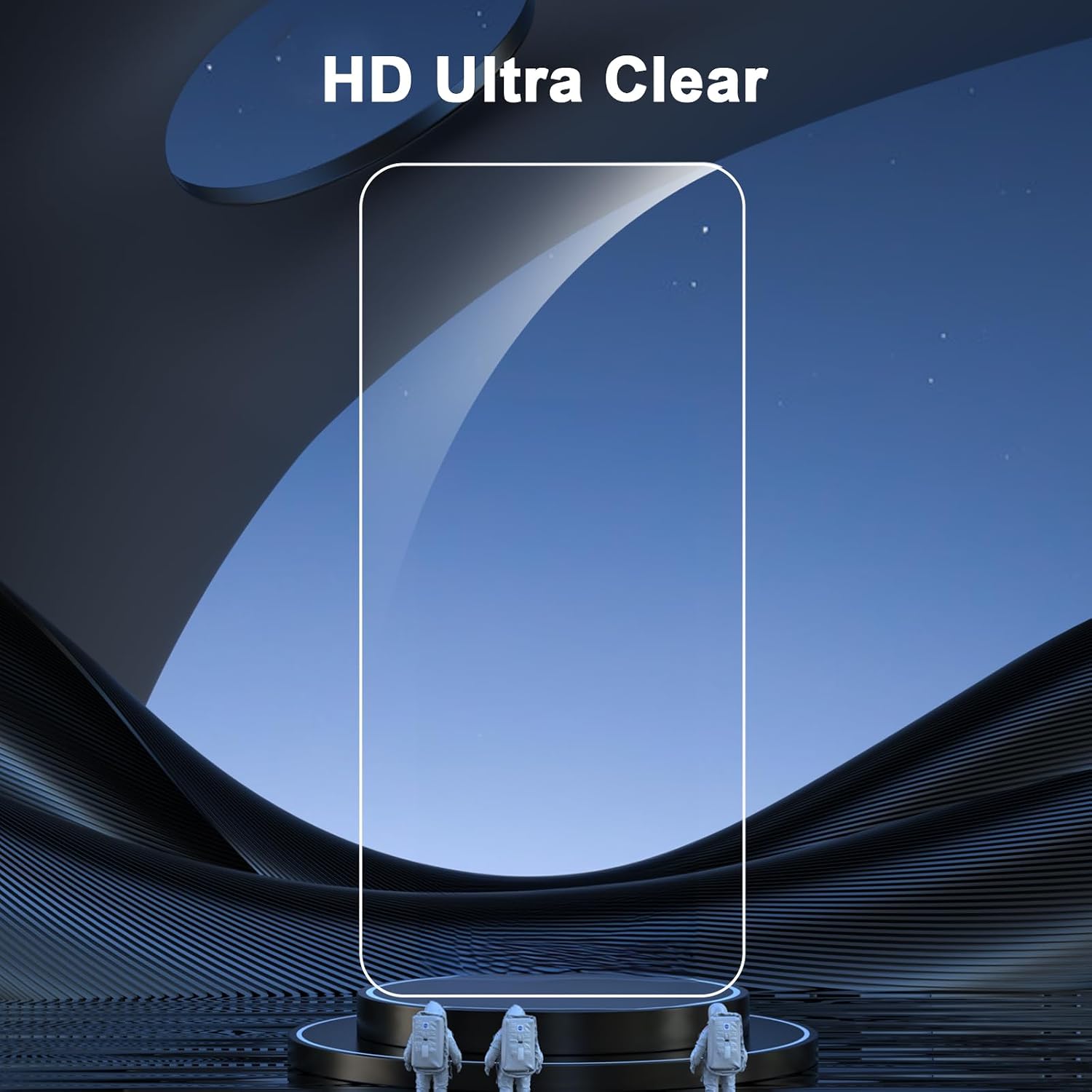 Detalle de SIBEITU iPhone 16 Pro 3+3 Pack Tempered Glass Screen and Camera Protectors