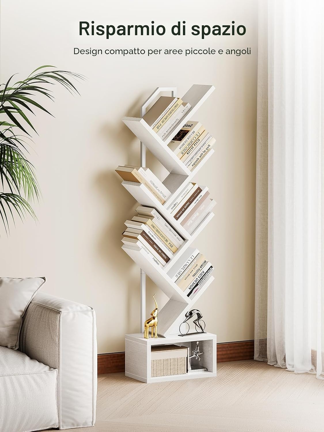 Detalle de Coleshome libreria a albero 6 ripiani