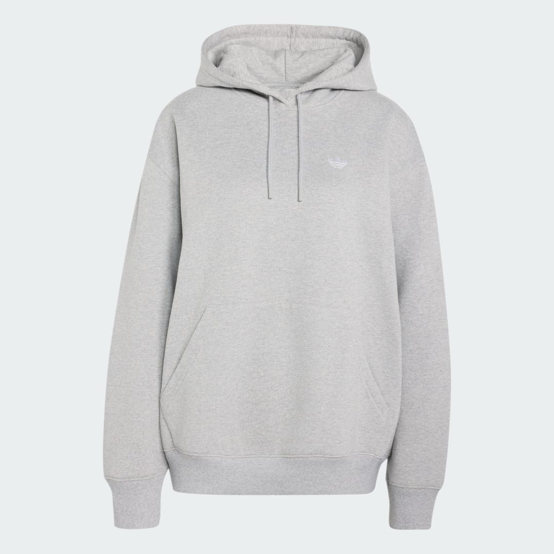 Detalle 2 de SUDADERA CON CAPUCHA DE FELPA Y CORTE HOLGADO ESSENTIALS de Adidas – comodidad casual en gris