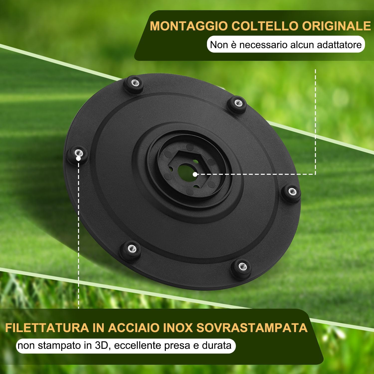 Thumbnail 1 de FourShow Lame di ricambio e piatto porta-lame per robot tosaerba (compatibili Husqvarna Automower G2 e Gardena R160)