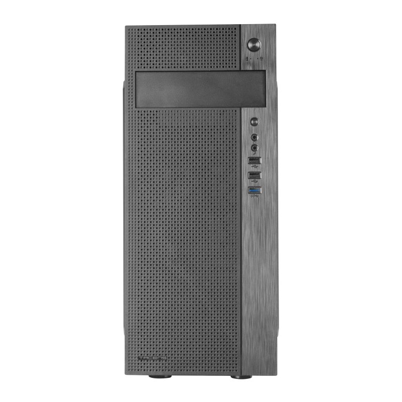 Detalle 2 de Tacens Ferrox USB 3.0 Negra: semitorre de acero para PC