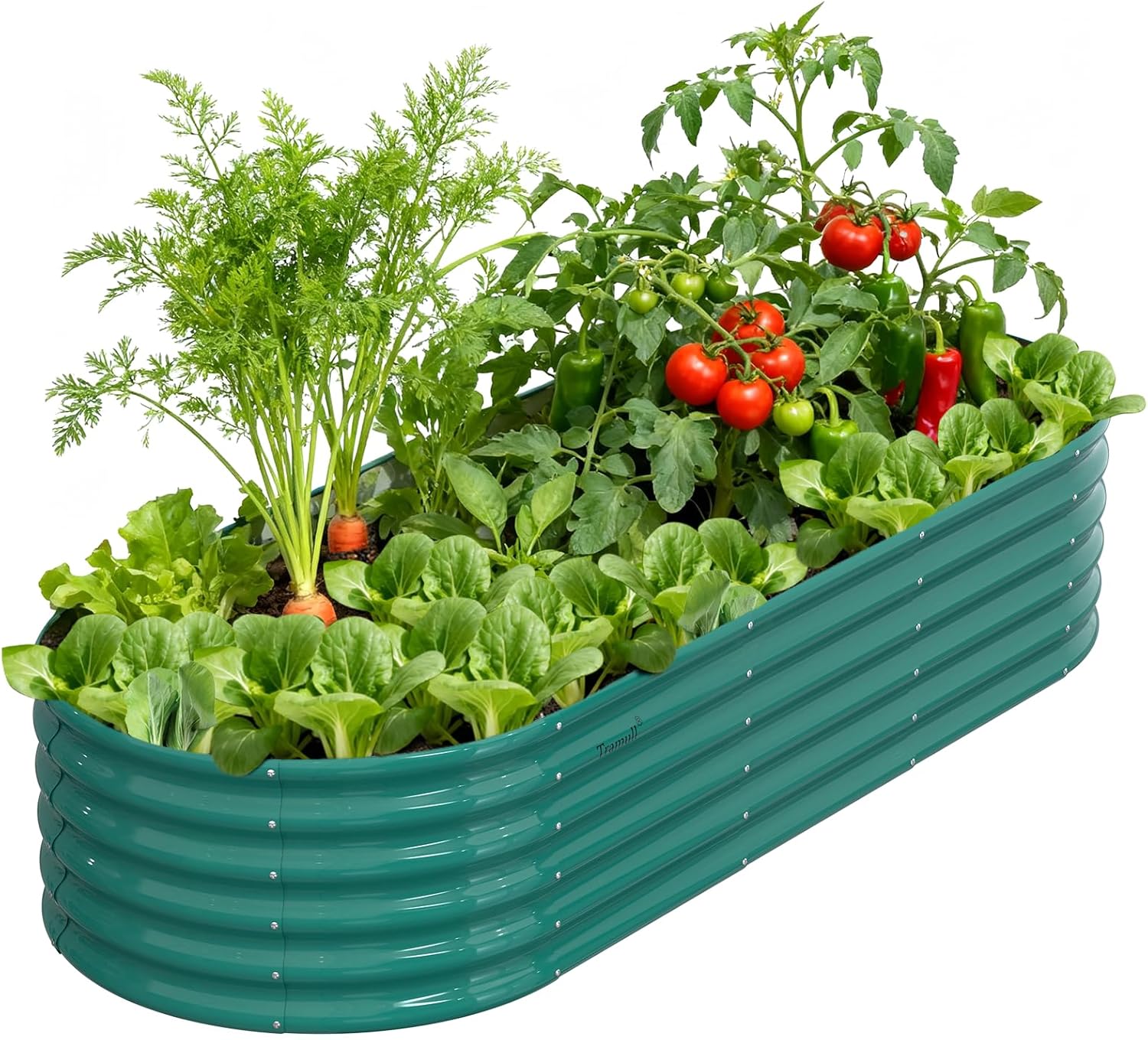 8x3x1.5ft Galvanized Raised Garden Bed by Tramull