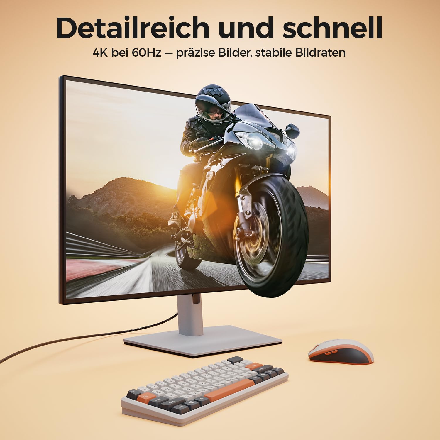Thumbnail 5 de deleyCON 4K DisplayPort zu HDMI Adapter – uni‑direktional, DP 1.2/1.4 auf HDMI 2.0