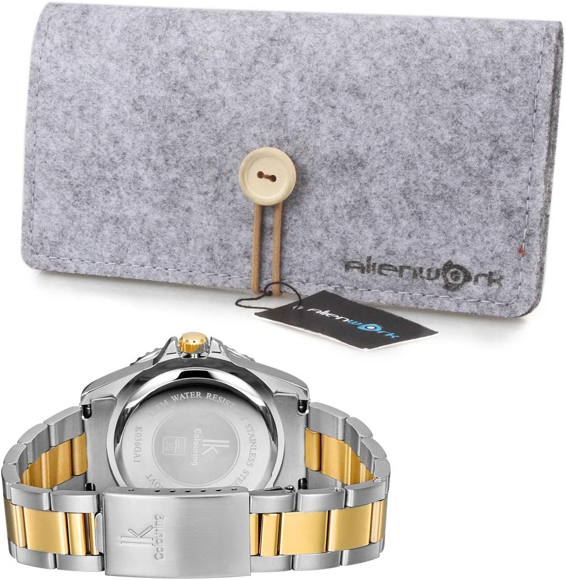 Thumbnail 4 de Alienwork IK Montre Homme et Femme — Bracelet Métal, Quartz Japonais