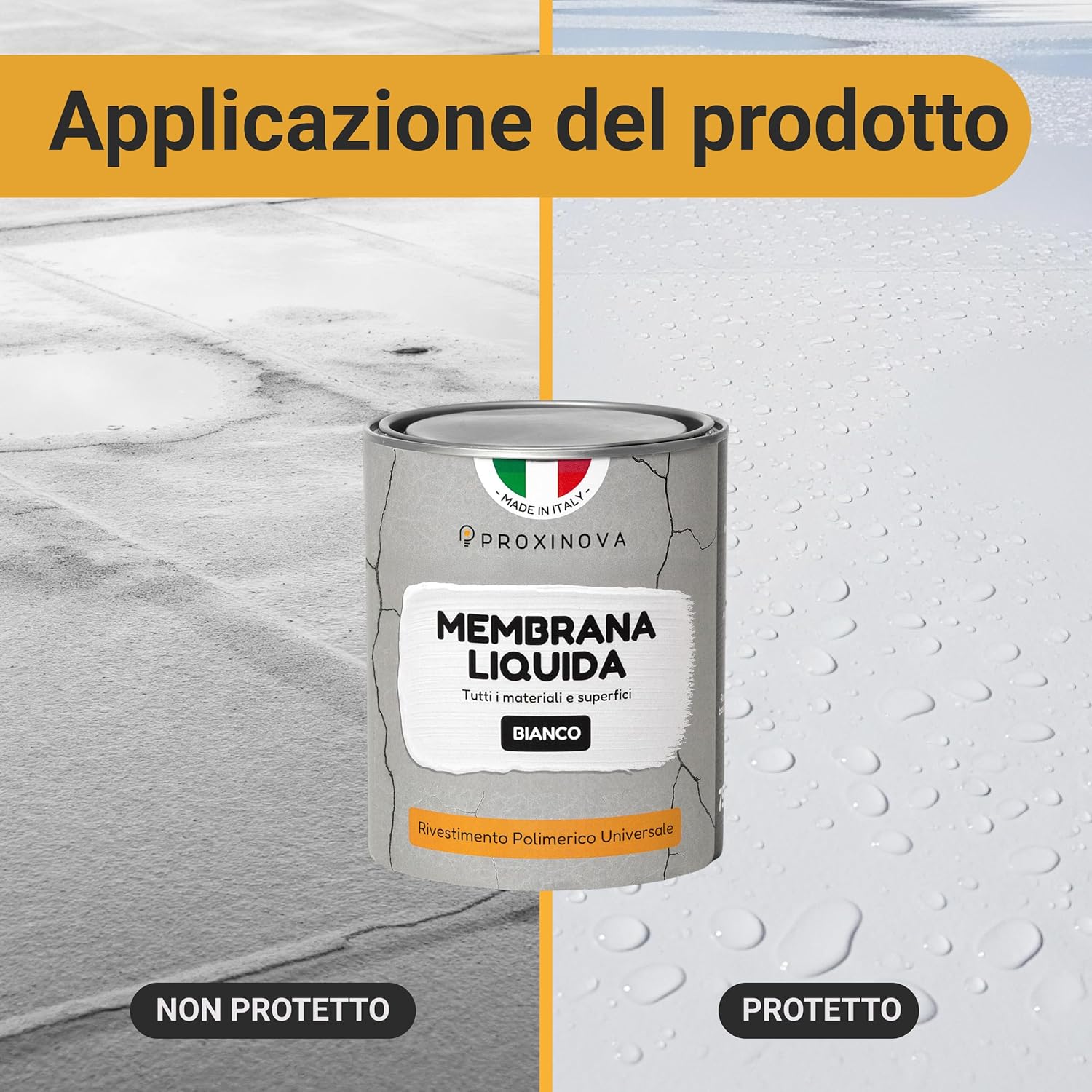 Thumbnail 5 de Bianca PROXINOVA Membrana liquida impermeabilizzante 1500 ml – per terrazzi, tetti e camini