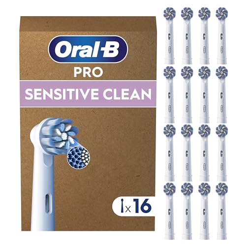 Imagen de Oral-B Testina di Ricambio PRO Sensitive Clean Bianca – Confezione da 16 testine compatibile con spazzolini Oral-B en OfertitasTOP