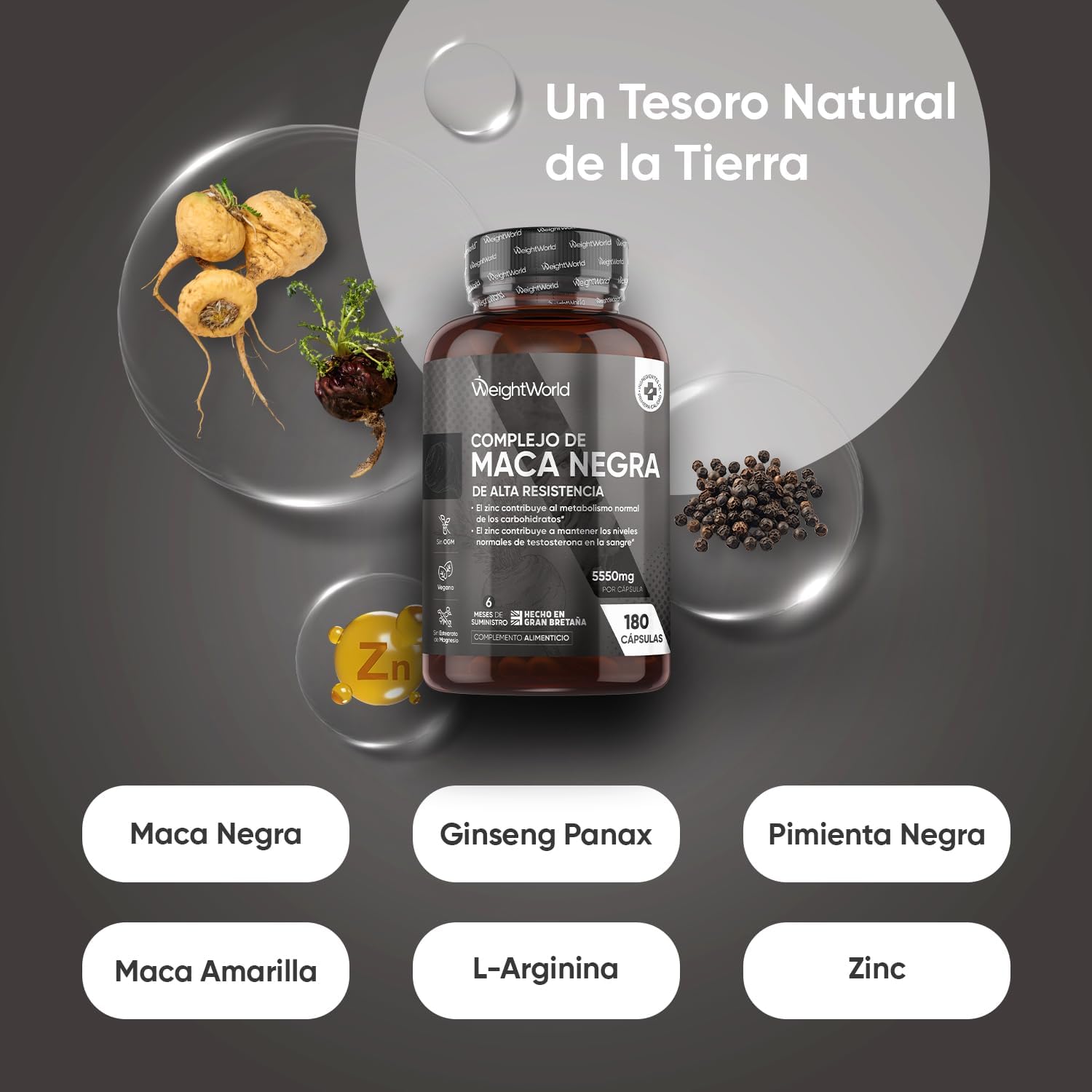 Thumbnail 1 de WeightWorld Maca Negra y Amarilla Complex