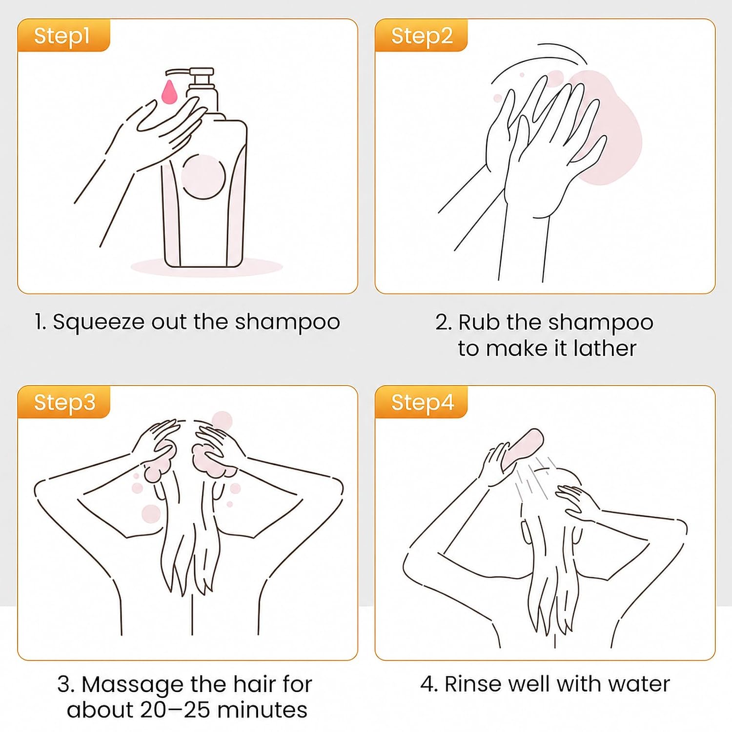Detalle 2 de KAISASA Dark Brown 3-in-1 Hair Dye Shampoo for Gray Coverage