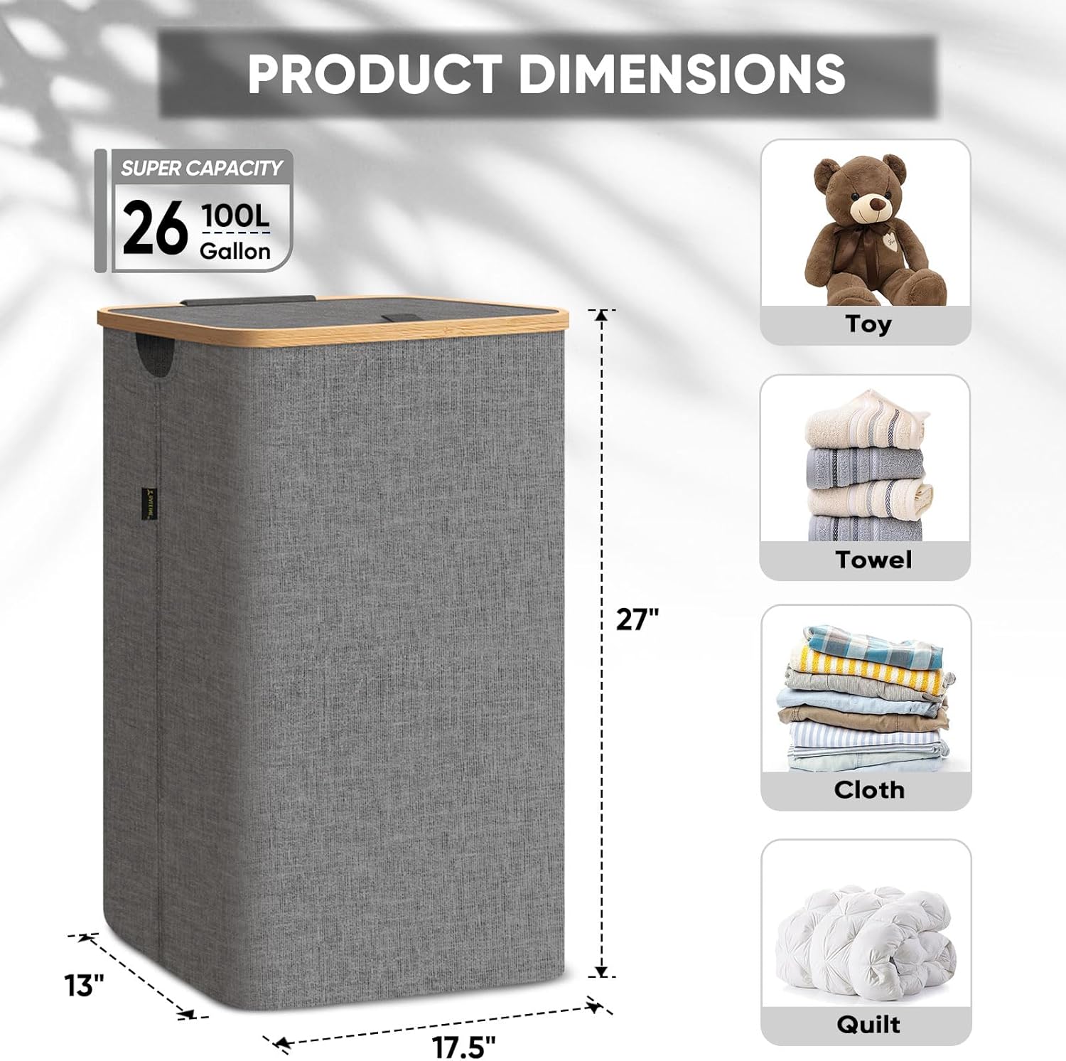 Thumbnail 2 de BALEINE Laundry Hamper 26 Gal ⚙