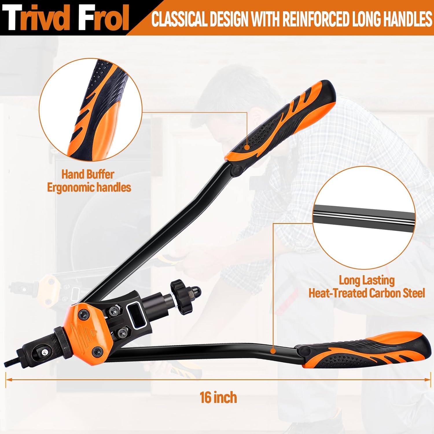 Thumbnail 4 de Trivd Frol 16" Rivet Nut Tool with 281-piece Kit 🛠