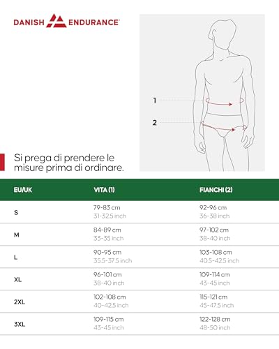 Detalle de DANISH ENDURANCE Boxer Uomo Sportivi 3 Paia Gamba Lunga, Multicolore (XXL) - Comfort e Prestazioni Daily