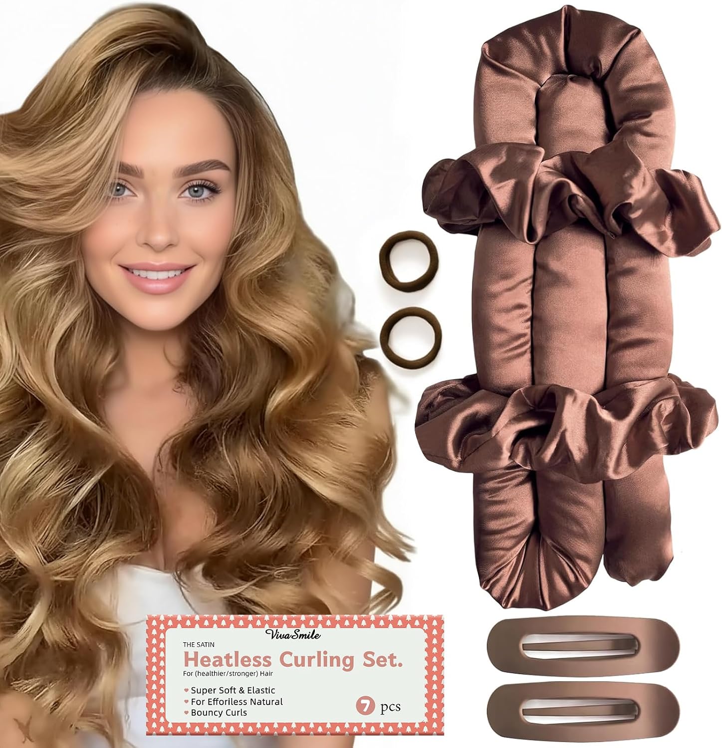 Detalle de VivaSmile Heatless Curlers Set for Overnight Curls ๐โ