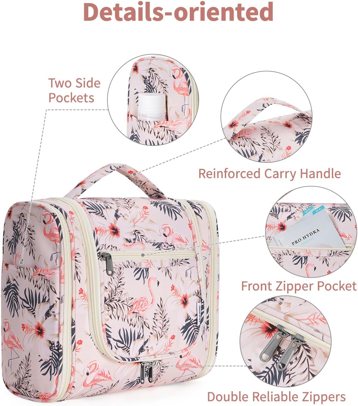 Detalle 2 de Narwey Travel Hanging Toiletry Bag 25.5cm
