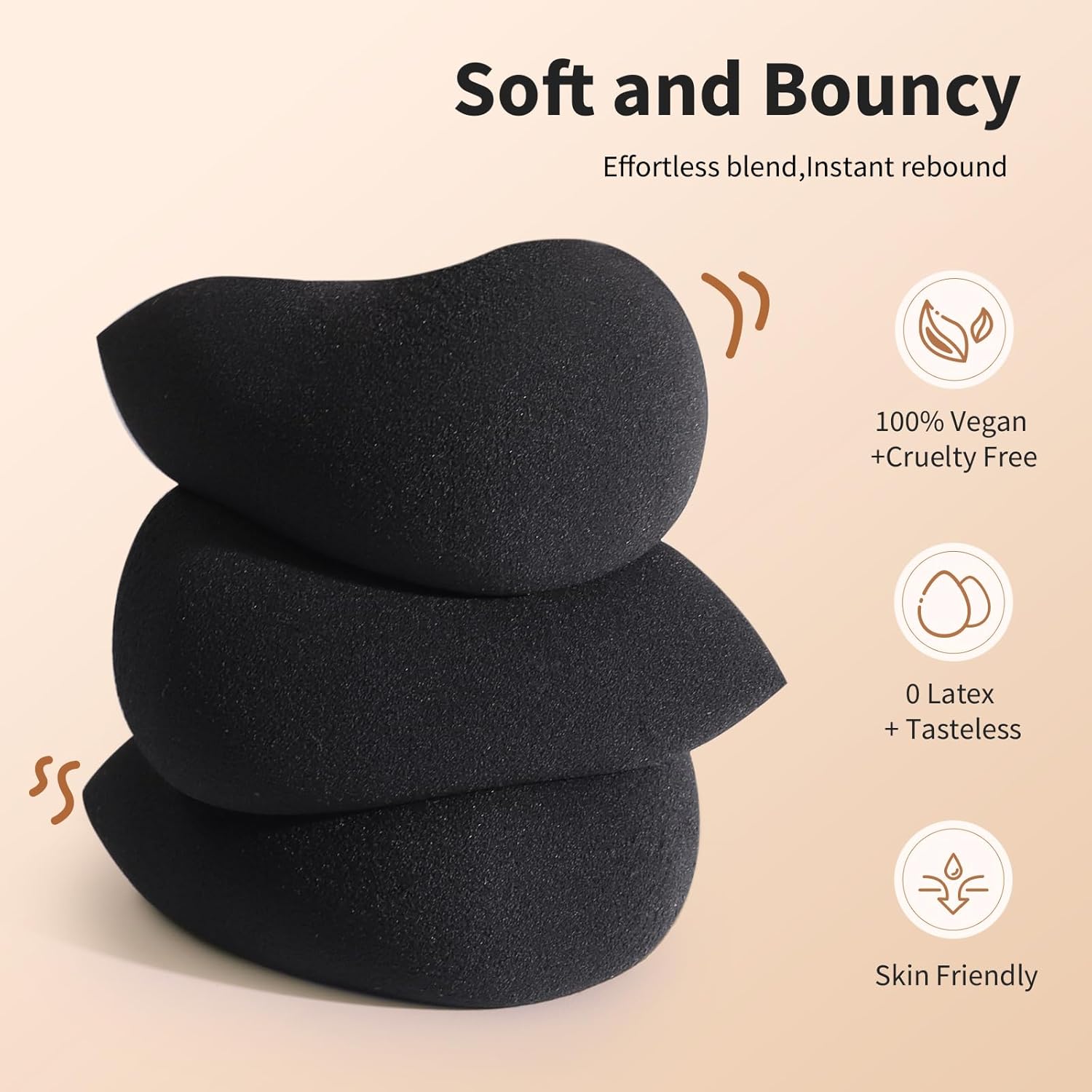 Detalle 2 de BEAKEY Makeup Sponge Set 5 pcs ๐