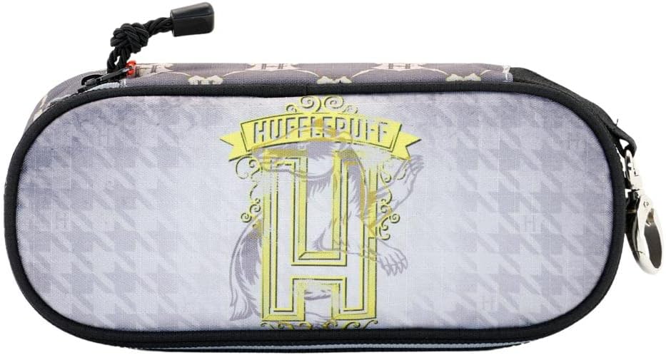Thumbnail 2 de Harry Potter Emblem Hufflepuff Stiftemäppchen mit Organizer (Grau) – 21 x 10 cm