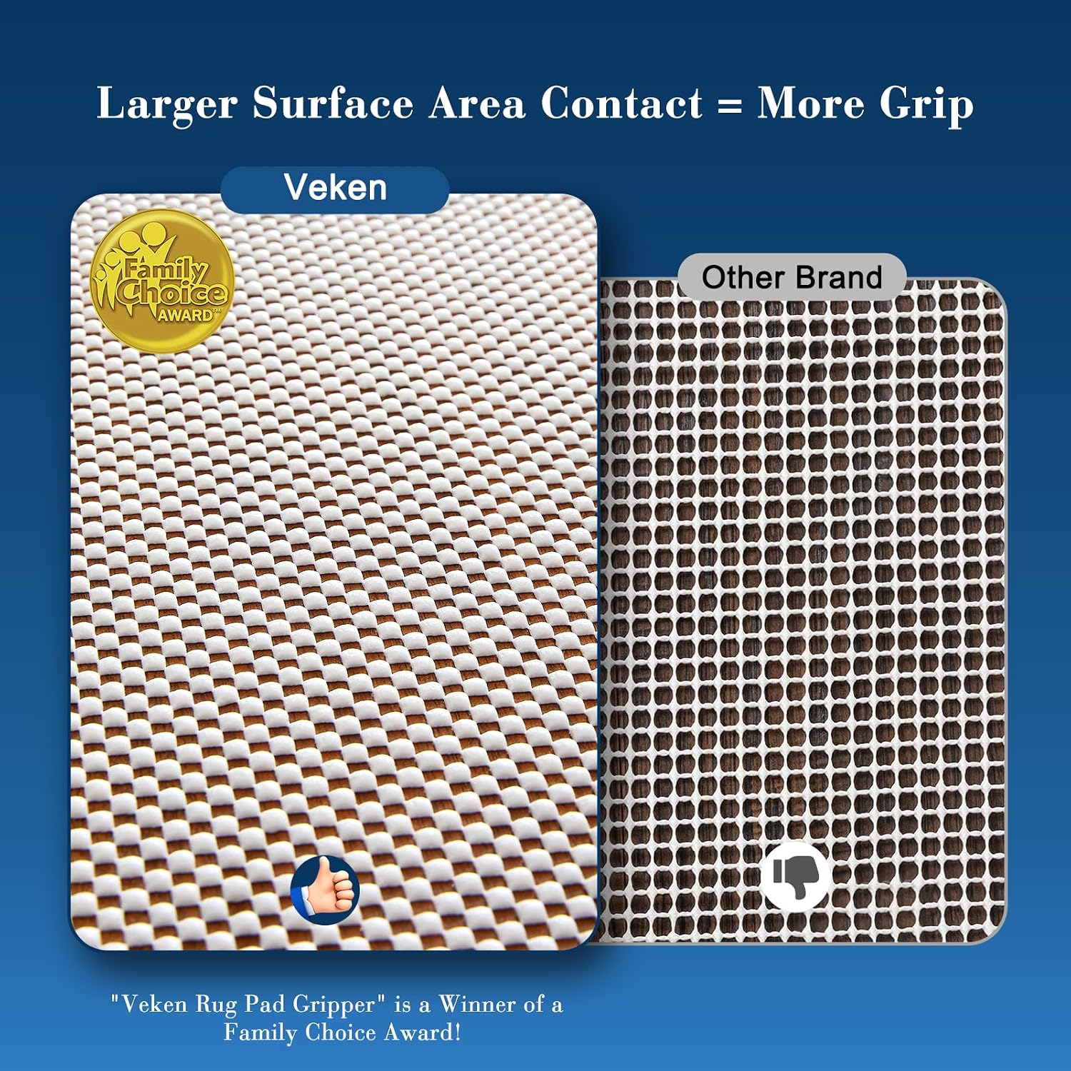 Thumbnail 1 de Veken Rug Pad Gripper 8x10 ft