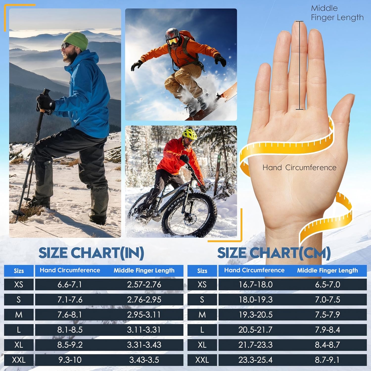 Detalle 2 de Bruvoalon Winter Gloves for Women & Men 3M Thermal Insulation 👌